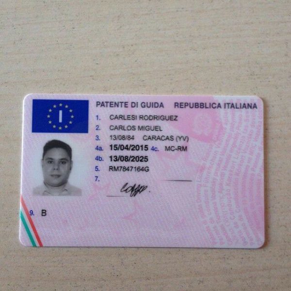 Italian drivers license